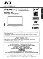 JVC LT22DE72 TV/DVD Combo Operating Manual